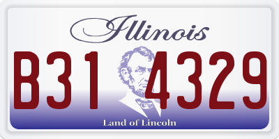 IL license plate B314329