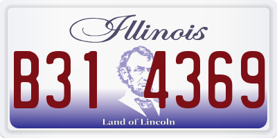 IL license plate B314369