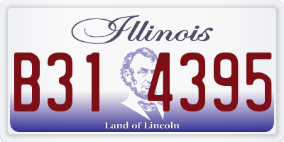 IL license plate B314395