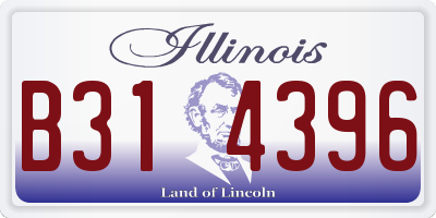 IL license plate B314396
