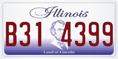 IL license plate B314399