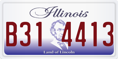 IL license plate B314413