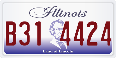 IL license plate B314424