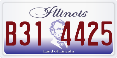 IL license plate B314425
