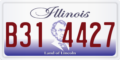 IL license plate B314427