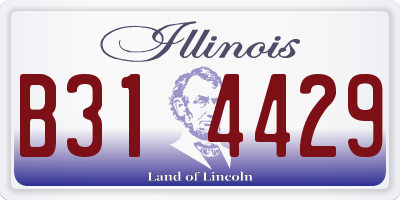 IL license plate B314429