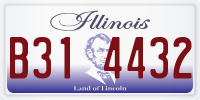 IL license plate B314432