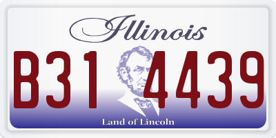IL license plate B314439