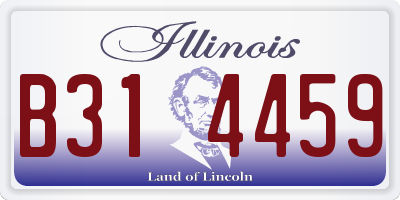 IL license plate B314459