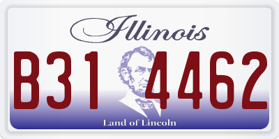 IL license plate B314462