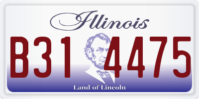 IL license plate B314475