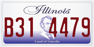 IL license plate B314479
