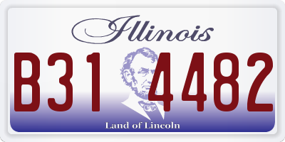 IL license plate B314482