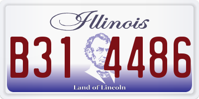 IL license plate B314486