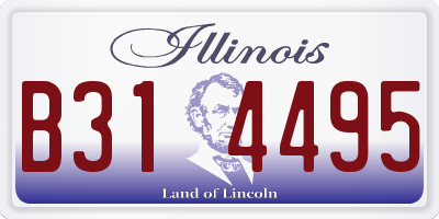 IL license plate B314495