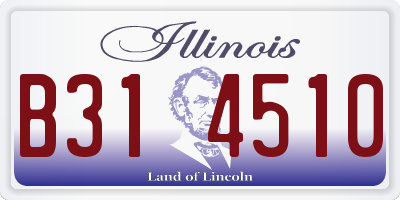 IL license plate B314510