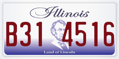 IL license plate B314516