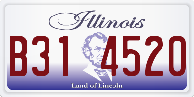 IL license plate B314520
