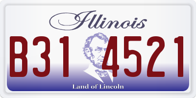 IL license plate B314521