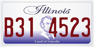 IL license plate B314523