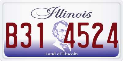 IL license plate B314524
