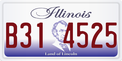 IL license plate B314525