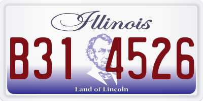 IL license plate B314526