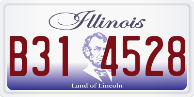 IL license plate B314528