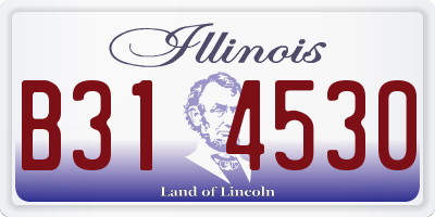 IL license plate B314530