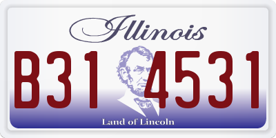 IL license plate B314531