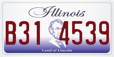 IL license plate B314539