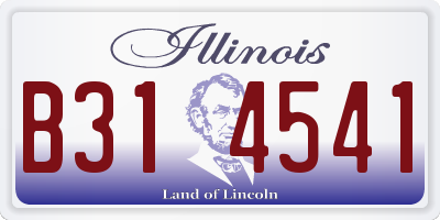 IL license plate B314541