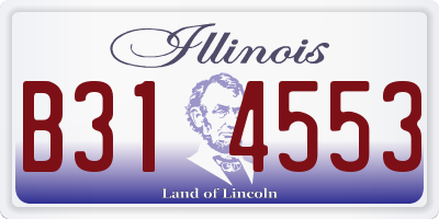 IL license plate B314553