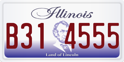 IL license plate B314555