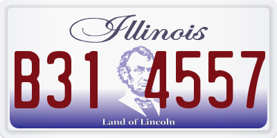 IL license plate B314557