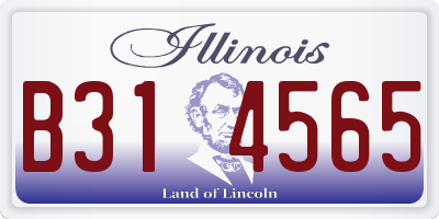 IL license plate B314565