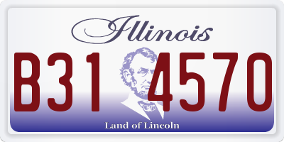 IL license plate B314570
