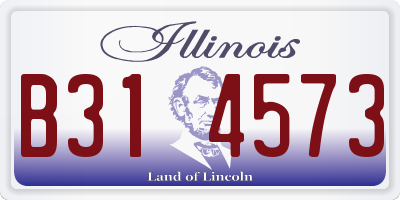 IL license plate B314573
