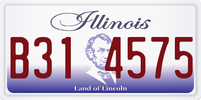 IL license plate B314575