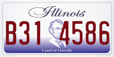 IL license plate B314586
