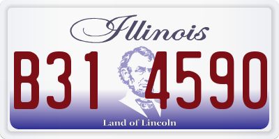 IL license plate B314590