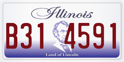 IL license plate B314591
