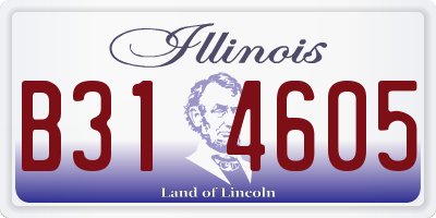 IL license plate B314605