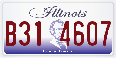 IL license plate B314607