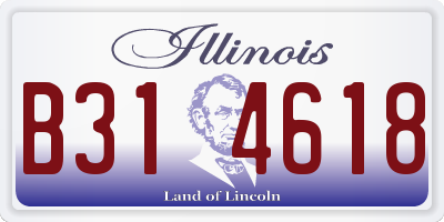 IL license plate B314618