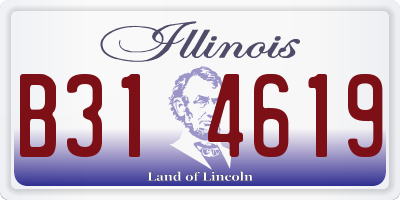 IL license plate B314619