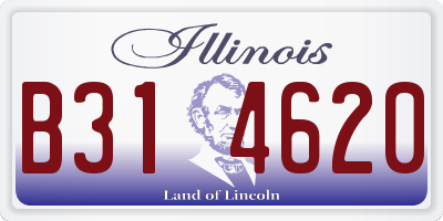 IL license plate B314620