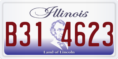IL license plate B314623