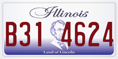 IL license plate B314624