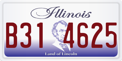 IL license plate B314625
